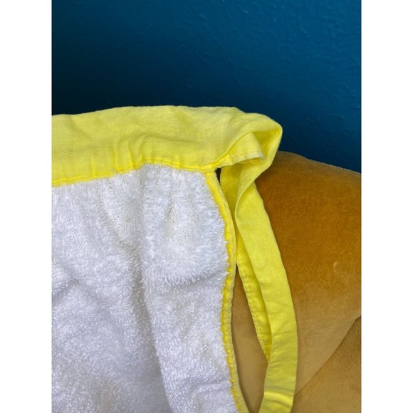 VINTAGE DISHTOWEL APRON Chicken - Yellow Trim - Hen Chicks - Excellent Condition - Picture 9 of 11